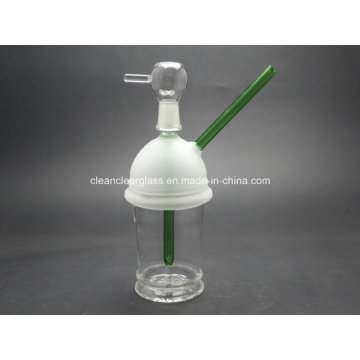 New Ice Cream Cake Glass Water Pipe Oil Rig with 14.5mm Joint and Injected Tube